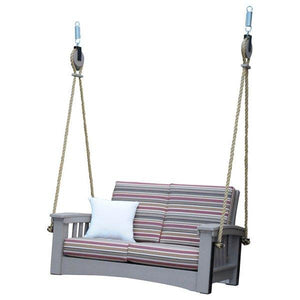 Poly Lounge Rope Swing - The Charming Bench Company