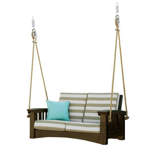 Poly Lounge Rope Swing - The Charming Bench Company