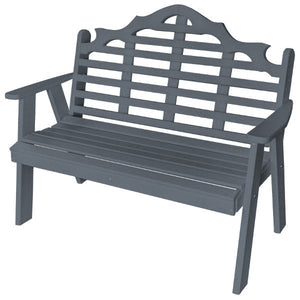 Poly Marlboro Garden Bench Garden Bench 4ft / Dark Gray