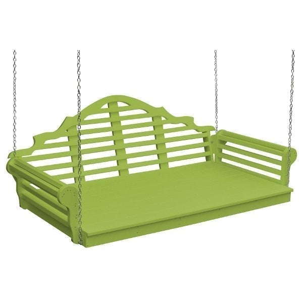 Poly Marlboro Swingbed Porch Swing Beds 75&quot; / Tropical Lime