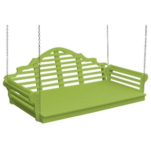 Poly Marlboro Swingbed Porch Swing Beds 75" / Tropical Lime