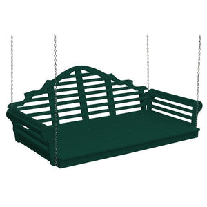 Poly Marlboro Swingbed Porch Swing Beds 75" / Turf Green