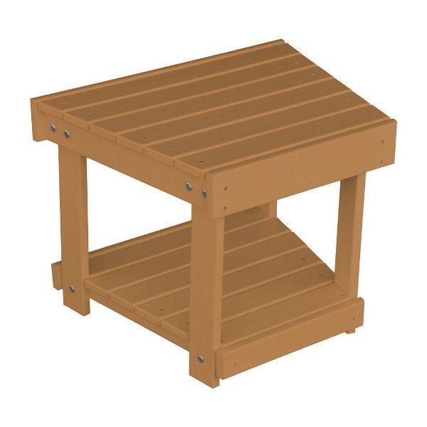 A &amp; L Furniture Poly New Hope Bench/Side Table Cedar