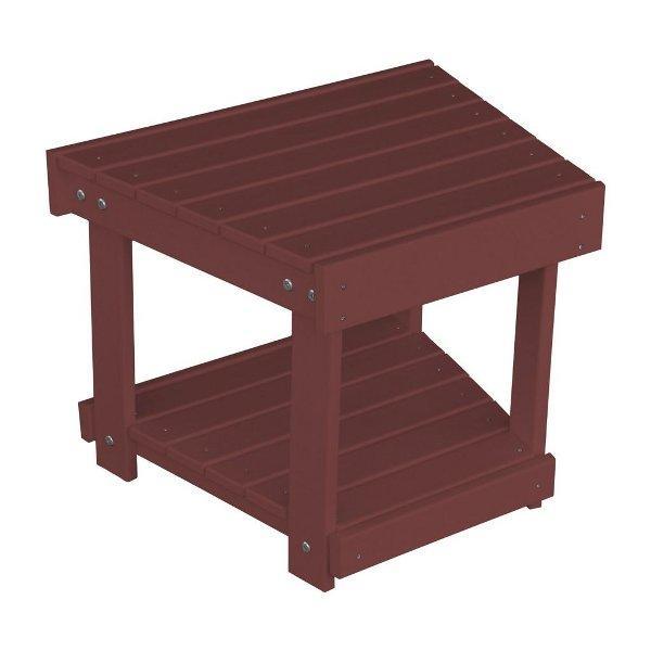 A &amp; L Furniture Poly New Hope Bench/Side Table Cherrywood