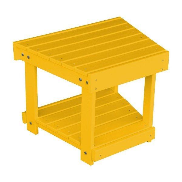 A &amp; L Furniture Poly New Hope Bench/Side Table Lemon-Yellow
