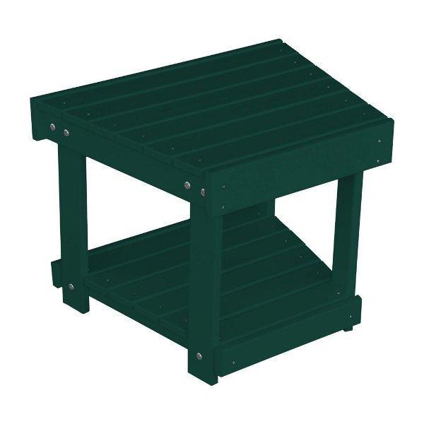A &amp; L Furniture Poly New Hope Bench/Side Table Turf-Green