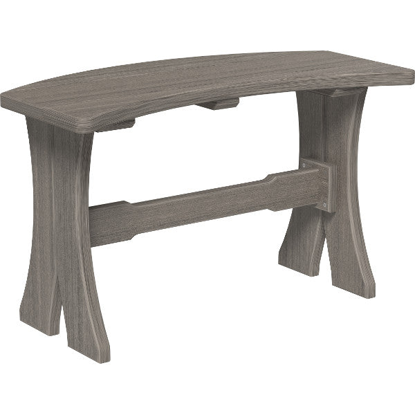 Poly Table Bench Outdoor Bench 28&quot; / Coastal Gray