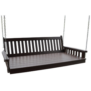 Poly Traditional English Swingbed Porch Swing Beds