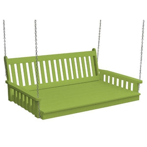 Poly Traditional English Swingbed Porch Swing Beds