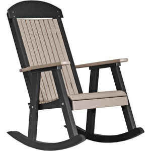 Porch Rocker Rocker Chair Weatherwood & Black