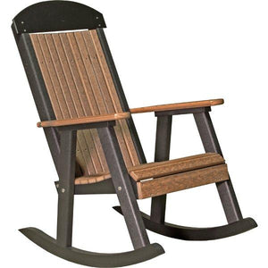 Porch Rocker Rocker Chair Antique Mahogany & Black