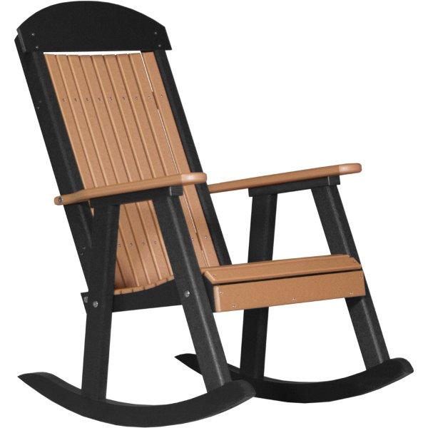Porch Rocker Rocker Chair Cedar &amp; Black
