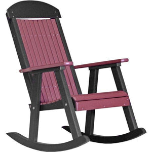 Porch Rocker Rocker Chair Cherrywood & Black