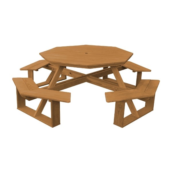 Pressure Treated Pine 54” Octagon Walk-In Table Picnic Table