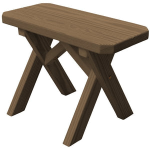 Pressure Treated Pine Crossleg Bench Picnic Benches 2ft / Mushroom Stain
