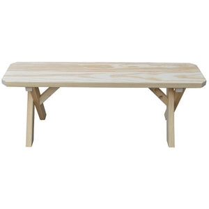 Pressure Treated Pine Crossleg Bench Picnic Benches 4ft / Unfinished