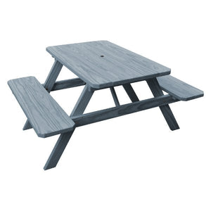 Pressure Treated Pine Picnic Table with Attached Benches Picnic Table