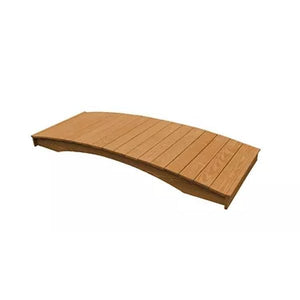 Pressure Treated Pine Plank Garden Bridge Garden Bridge 3' x 8' / Cedar Stain