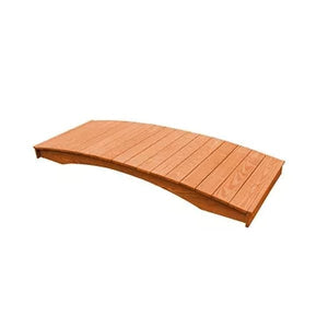 Pressure Treated Pine Plank Garden Bridge Garden Bridge 3' x 8' / Cedar Stain