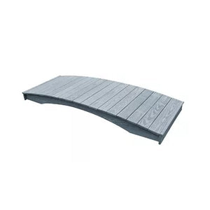 Pressure Treated Pine Plank Garden Bridge Garden Bridge 3' x 8' / Gray Stain