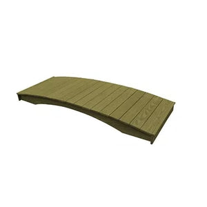 Pressure Treated Pine Plank Garden Bridge Garden Bridge 3' x 8' / Linden Leaf Stain