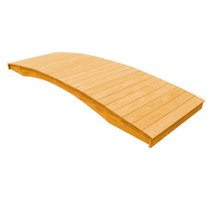 Pressure Treated Pine Plank Garden Bridge Garden Bridge 4' x 10' / Natural Stain