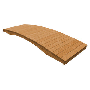 Pressure Treated Pine Plank Garden Bridge Garden Bridge 4' x 12' / Oak Stain