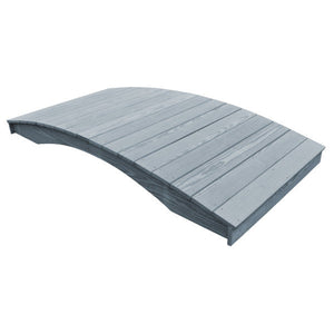Pressure Treated Pine Plank Garden Bridge Garden Bridge 4' x 8' / Gray Stain