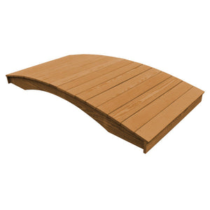 Pressure Treated Pine Plank Garden Bridge Garden Bridge 4' x 8' / Oak Stain