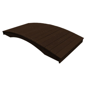 Pressure Treated Pine Plank Garden Bridge Garden Bridge 4' x 8' / Walnut Stain