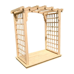 Pressure Treated Yellow Pine Cambridge Arbor & Deck Porch Swing Stand 5ft / Unfinished