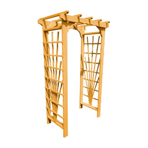 Pressure Treated Yellow Pine Concord Arbor Porch Swing Stand 3ft / Natural Stain