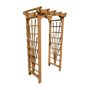 Pressure Treated Yellow Pine Concord Arbor Porch Swing Stand 3ft / Oak Stain