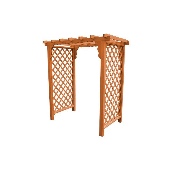 Pressure Treated Yellow Pine Covington Arbor Porch Swing Stand 5ft / Cedar Stain