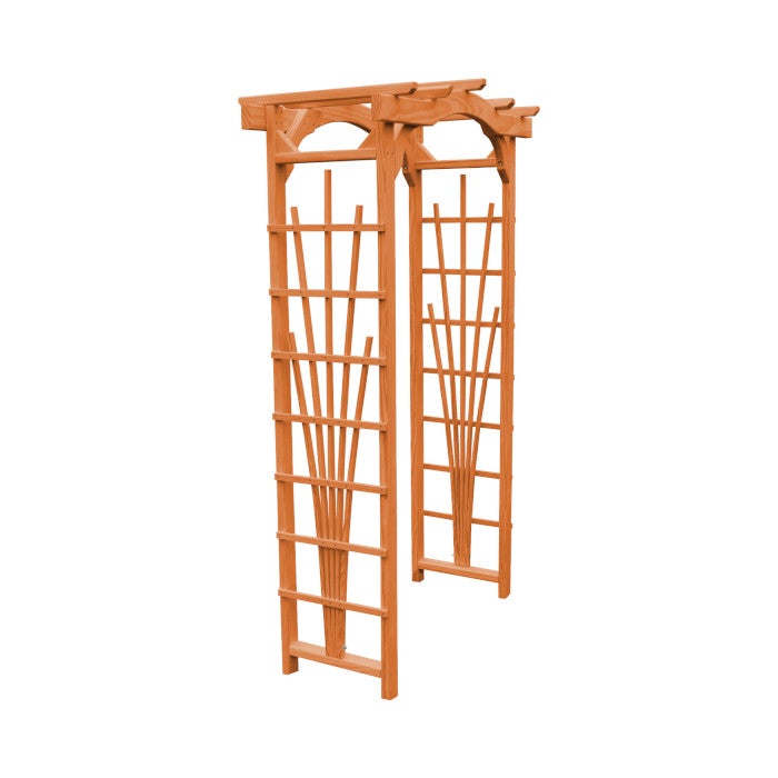 Pressure Treated Yellow Pine Cranbrook Arbor Porch Swing Stand 3ft / Cedar Stain