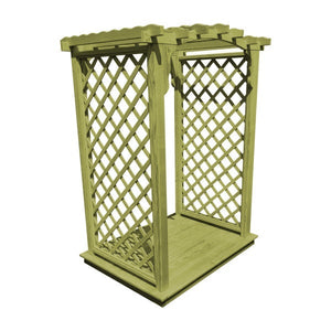 Pressure Treated Yellow Pine Jamesport Arbor & Deck Porch Swing Stand