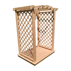 Pressure Treated Yellow Pine Jamesport Arbor & Deck Porch Swing Stand 4ft / Unfinished