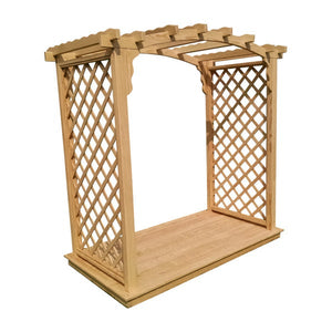 Pressure Treated Yellow Pine Jamesport Arbor & Deck Porch Swing Stand 6ft / Unfinished