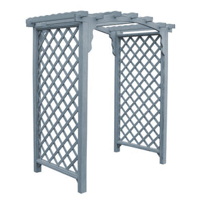 Pressure Treated Yellow Pine Jamesport Arbor Porch Swing Stand 5ft / Gray Stain