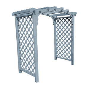 Pressure Treated Yellow Pine Jamesport Arbor Porch Swing Stand 6ft / Gray Stain