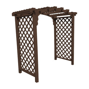 Pressure Treated Yellow Pine Jamesport Arbor Porch Swing Stand 6ft / Walnut Stain