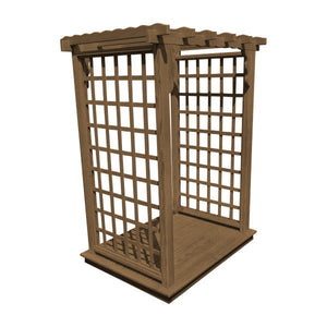 Pressure Treated Yellow Pine Lexington Arbor & Deck Porch Swing Stand 4ft / Mushroom Stain