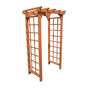 Pressure Treated Yellow Pine Morgan Arbor Porch Swing Stand 3ft / Redwood Stain
