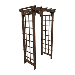 Pressure Treated Yellow Pine Morgan Arbor Porch Swing Stand 3ft / Walnut Stain