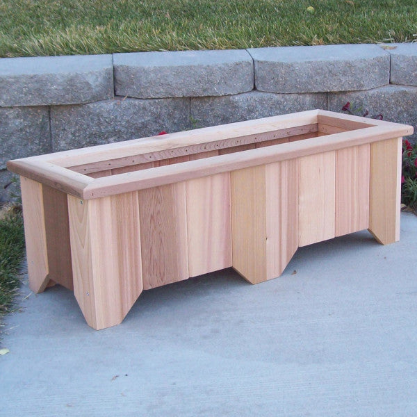 cedar box planters Wood Country, Rectangular Cedar Planter, 39 in. Planter