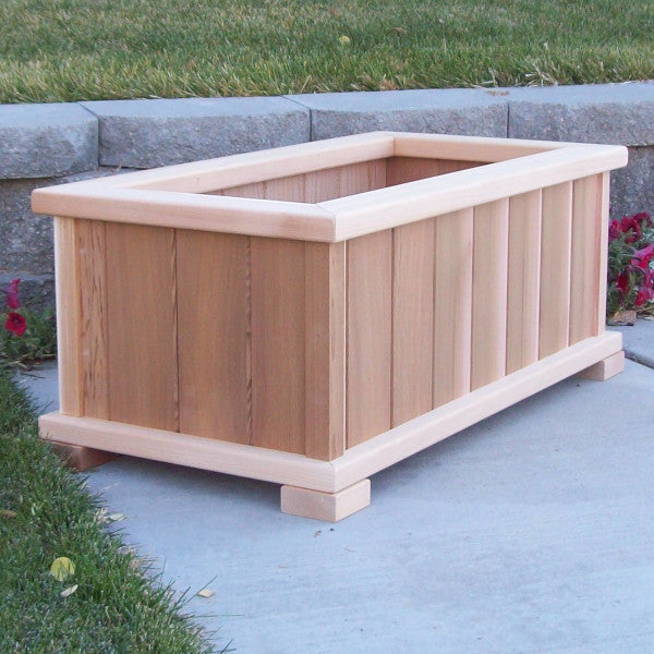 patio planters boxes Wood Country, Rectangular Patio Planter, Large