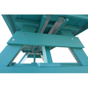 Recycled Plastic ADA Compliant 6' Table w/Attached Benches Table