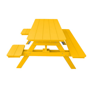 Recycled Plastic ADA Compliant 6' Table w/Attached Benches Table