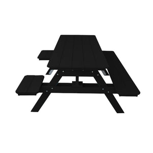 Recycled Plastic ADA Compliant 6' Table w/Attached Benches Table