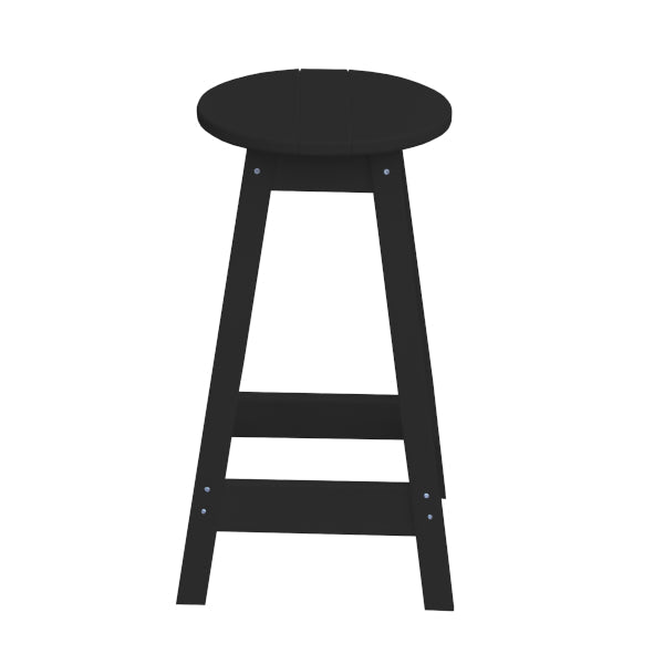 Recycled Plastic Counter Stool Stool Round / Black